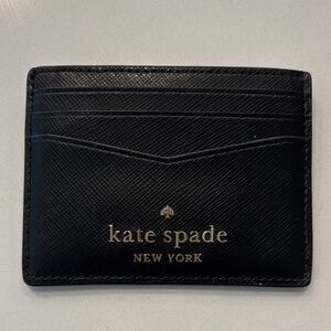 Kate Spade Black Leather Card Holder